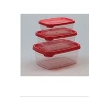 Plastik Saklama Kabı 3'lü 400 Ml - 670 Ml - 1.2 Lt. Royaleks-bnm-0513 Abanoz