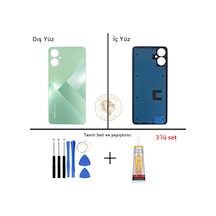 Tecno Camon 19 Neo Yeşil Uyumlu Arka Kapak + Yapıştırıcı Ve Vida Seti Arka Cam Batarya Pil Kapağı Diğer