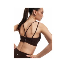 Koton U Yaka Slim Fit Çapraz Askılı Sporcu Sütyeni Kahverengi 5sak30152nk Kahve