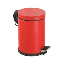 Mey İthalat Onno Kırmızı Pedallı Çöp Kovası 5 Litre Çok Renkli