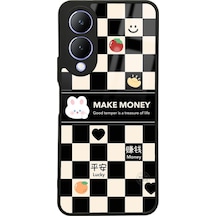 Vivo Y17s Make Money Tasarımlı Glossy Telefon Kılıfı Çok Renkli