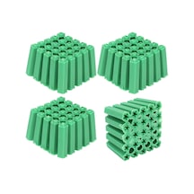 6mm Yeşil Plastik Dübel 500'lü Ekonomik Paket