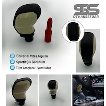Spor Vites Topuzu Bej Rengi Her Araca Uyumlu Üniversal (01) (Sts Oto Aksesuar)