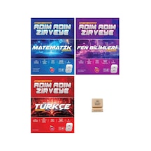 Newton Lgs 8. Sınıf Adım Adım Zirveye Matematik Fen Ve Türkçe Fasikülleri 3lü Set + Telefon Standı