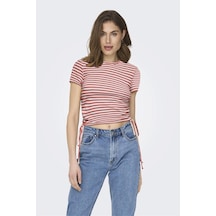 Only Onlwendy S/s Ruchıng Top Jrs 15284982 Gül Rengi 001
