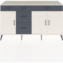 Kronos Konsol 2 Raflı 5 Çekmeceli 3 Kapaklı 176x59x99 Aytaşı-aytaşı/antrasit Aytası/antrasıt - Aytası