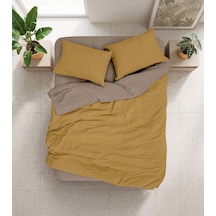 Cotton Box Plain Çift Kişilik Nevresim Takımı Amber-vizon