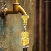 Betty Becky Bahçe Hortumu Hızlı Bağlantı Seti Bakır 3/4 Inç Dişi Erkek Konnektör Musluk Hortum Bağlayıcı 6095 Diğer