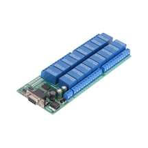 R223C16 12V 16 Kanal RS232 Röle Modülü