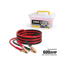 Sgs2165 600 Amper Akü Takviye Kablosu 2.3mt Çantalı 12v Profesyonel Araç Takviye Seti
