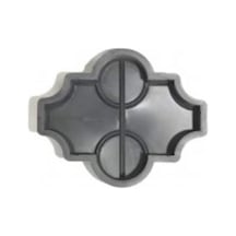 Plastik Parke Taşı Kalıbı Tekli Yonca Dikey 1/2 6 Cm (10 Adet)