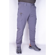 Nikbin Tactical Outdoor Taktik Pantolon Kargo Cep Likrali Yazlık -gri Renk Gri