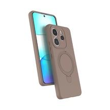 Newface Xiaomi Redmi Note 14 4g Regal Magsafe Standlı Kapak - Çöl Titanyum Bej