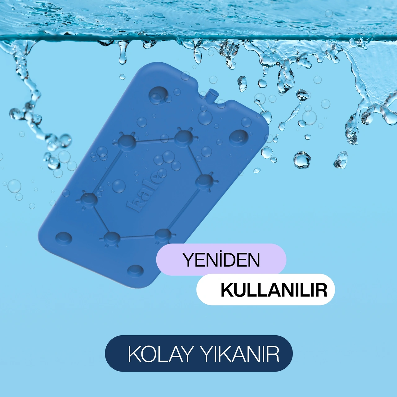 K-500 Buz Aküsü İce Pack -5 Li Mavi