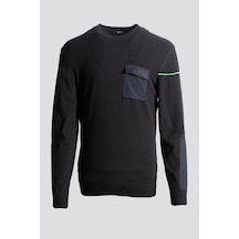 Erkek Triko Bisiklet Yaka Cep Detaylı Siyah 3755 Siyah Erkek Triko Bisiklet Yaka Cep Detaylı Siyah 3755 Siyah