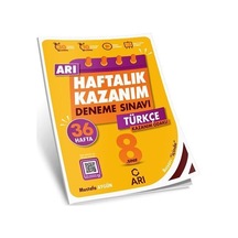 8. Sınıf Türkçe Haftalık Kazanım Denemeleri Arı Yayıncılık