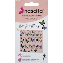 Kelebek Desenli Tırnak Stickerı - 29