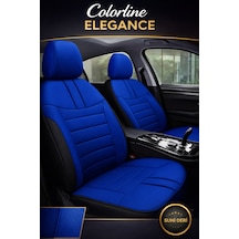 Ford Mondeo 2007 Ve Sonrası Uyumlu Colorline Elegance Deri Mavi Siyah Koltuk Kılıfı