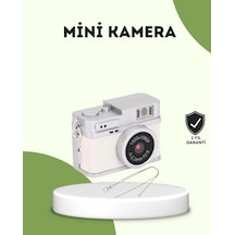 Mey İthalat Mini Hd Dijital Kamera 1080p Kordonlu Taşınabilir Retro Model
