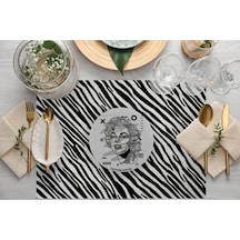 Iconic People Kumaş Amerikan Servis 4'lü Set 35x50cm Keten Kumaş Ulusl.yıkama Ve Solmama Sertifikası Çok Renkli