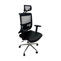 Fuksit Müdür Koltuğu Leather Siyah