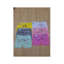 Tutku Kız Boxer 6'lı Paket Çok Renkli