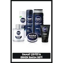 Nivea Men Duş Jeli 500 ML +  Deodorant Yüz Yıkama Jeli 100 ML + Tıraş Jeli Losyon 100 ML + Creme