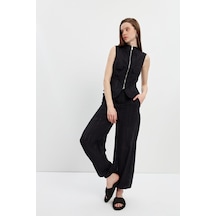 Stella Pulvis Siyah Beli Lastikli Şortlu Jogger Pantolon Siyah