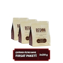 Nord Kivu Nitelikli Filtre Kahve Çekirdek Fırsat Paketi 250g X 3 Adet Çekirdek Kahve
