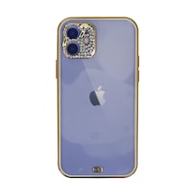Apple İphone 12 Kılıf Liva Taşlı Silikon