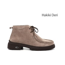 Gönderi(R) Gönderi R Vizon Süet Bağcıklı Hakiki Deri Comfort Bot Vizon-Süet