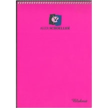 Alex Schoeller A4 80 Yp Çizgili Spiralli PP Kapak Bloknot Pembe