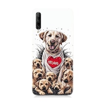 Huawei P Smart Pro Uyumlu Anne Köpek Ve Yavruları Desenli Silikon Kılıf