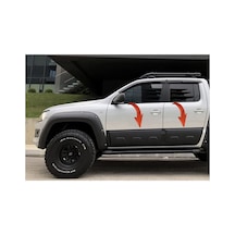 Volkswagen Amarok 2010-2021 Kapı Kaplama Seti 6 Parça Mat Siyah Kapı Koruma / Yan Kapı Kaplama