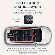 Xuweiwei Set Of 2 Usb İle Çalışan Kırmızı Ve Beyaz Led Araç Işıkları Şeytan Göz Dekoratif Aydınlatma