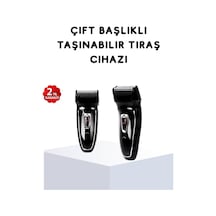 Kablosuz Tıraş Makinesi Çift Başlıklı Kuru Tıraş Folyo Başlık Şarj Göstergeli Mh-hs7806-2383