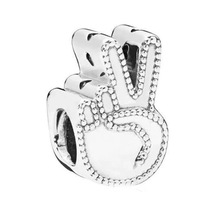 Nur Silver Zafer İşareti Gümüş Charm Nur-bl01239