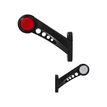 Boynuz Lamba Uzun Petekli Cam 18 Led'Li 70Mm 12V-24V Beyaz - Kırm