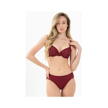 Magic Form Dantel Detaylı Klasik Push Up Destekli Sütyen- 3589 Bordo - 297241616 Bordo