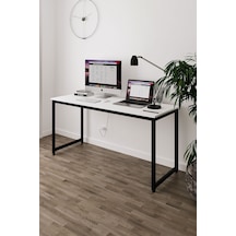 Çalışma Masası Bilgisayar Masası Ofis Masası 60x160 Cm - Beyaz