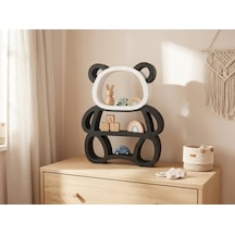 3d Baskı Panda Şeklinde Duvar Ve Masa Rafı Çocuk Odası Oyuncak Rafı Siyah Beyaz Panda Kitaplık Diğer