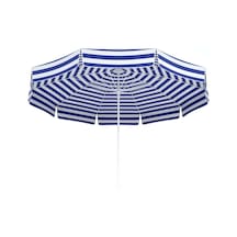 Türklersemsiye Tevalli Parasol'S 100/10 Lüks Plaj Ve Bahçe Şemsiye - Mavi Beyaz (526278051)