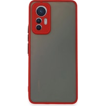 Newface - 401 - Xiaomi Mi 12 Lite Kılıf Montreal Silikon Kapak - Edntrend - - Kırmızı