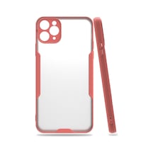 Apple iPhone Uyumlu - 11 Pro Kılıf Platin Silikon - Pembe