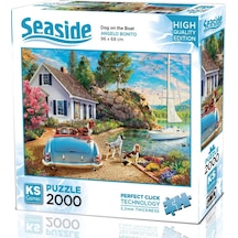 Ks Games 2000 Parça Tekne Ve Sevimli Köpekler Puzzle - Angelo Bonito