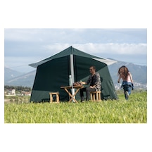 İki Odalı Kamp Çadırı Yeşil