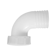 Thru-Hull 2" Elbow 90º Fem Conn. F/Hose 50mm. White