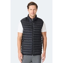 Slazenger Helıx Erkek Fermuar Cepli Siyah Yelek Siyah