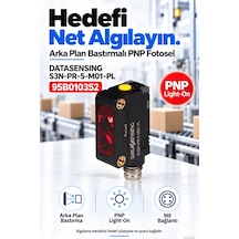 Datasensing S3n-pr-5-m01-pl Arka Plan Bastırmalı Kırmızı Led Foto