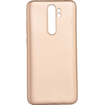 Kilifone - Xiaomi Uyumlu Redmi Note 8 Pro - Kılıf Mat Renkli Esnek Premier Silikon Kapak - Gold